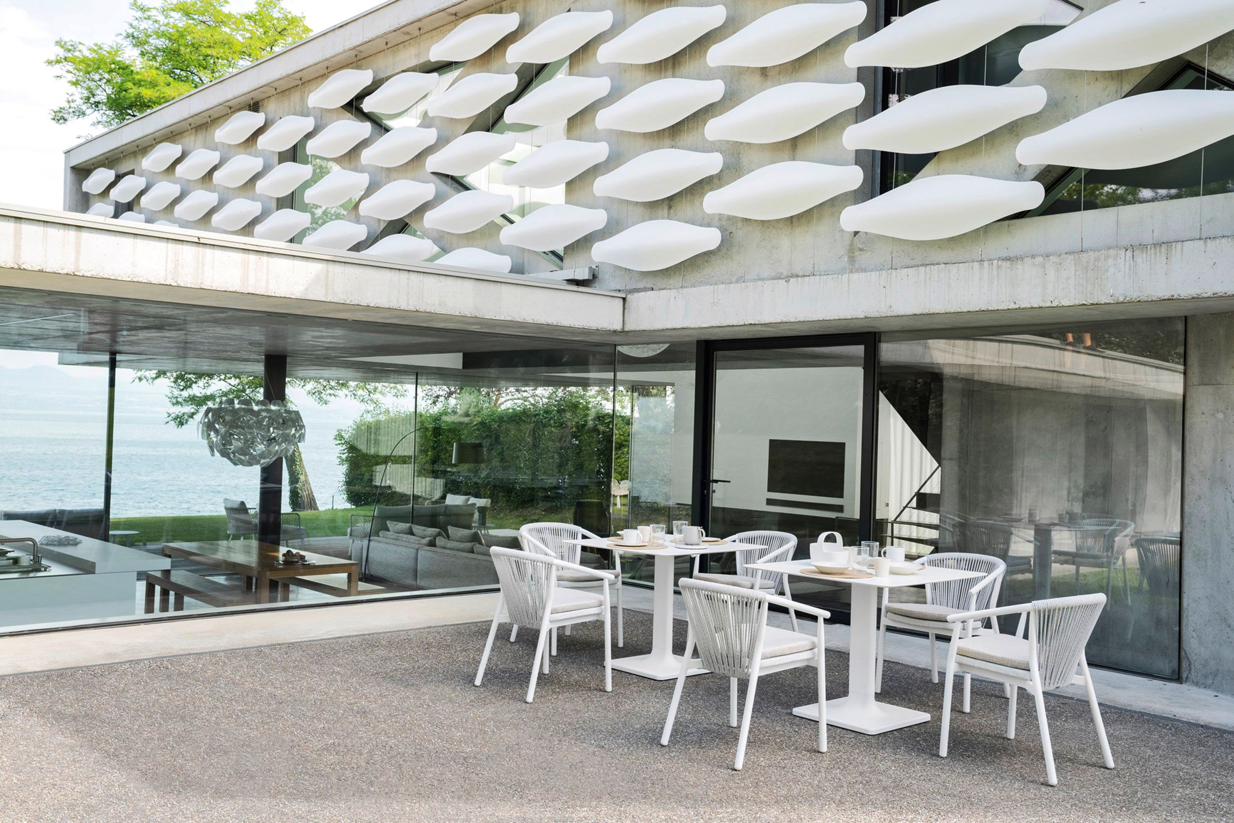 Алюминиевый стул с порошковым покрытием с подлокотниками Varaschin Smart ARCH-00104002 - Вид №4