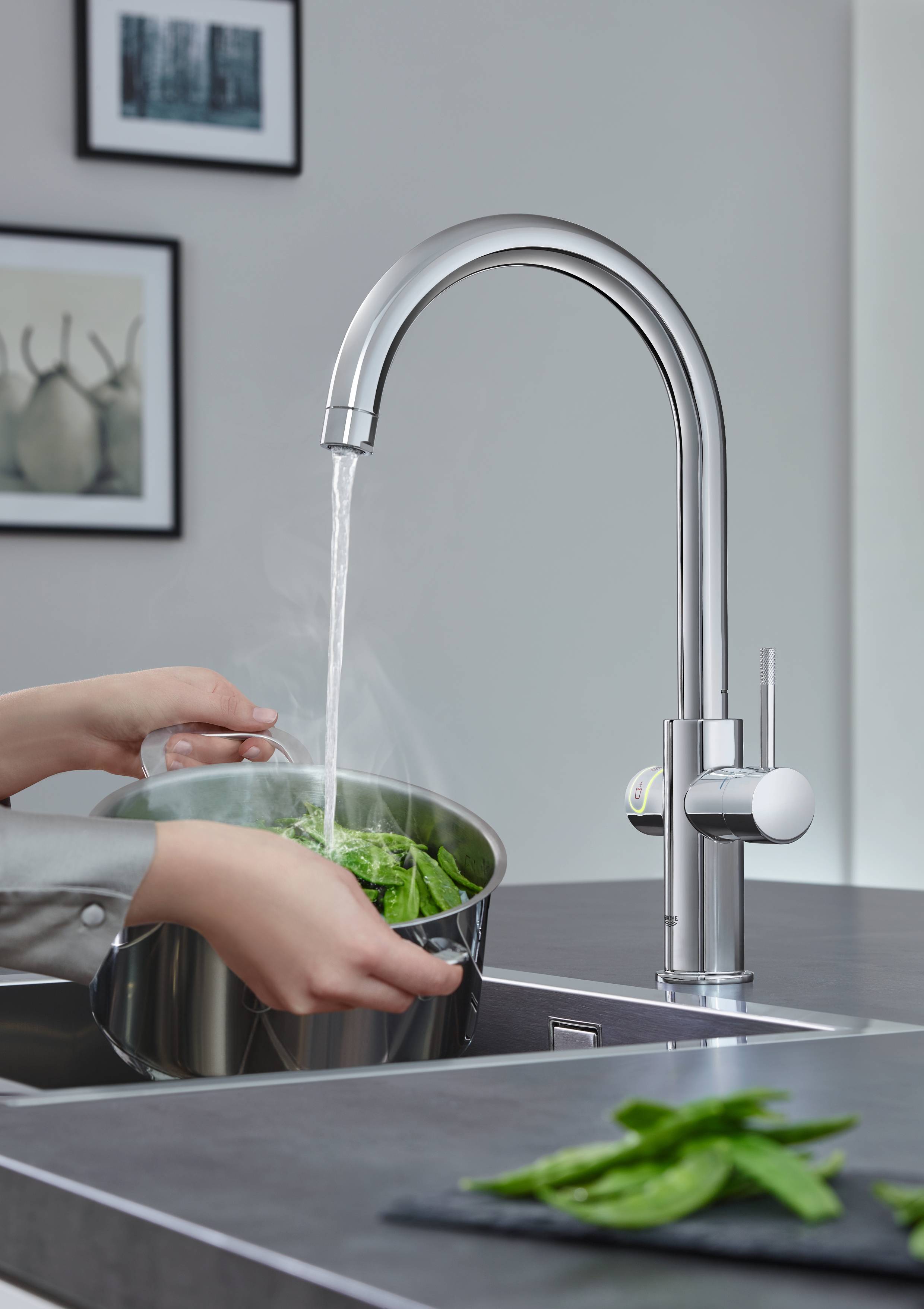 Комплект со смесителем для кухни GROHE Red Duo New, бойлер M-size, хром (30083001) - Вид №2