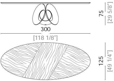 Arketipo Овальный стол для гостиной из древесного волокна sun-id-1457534 - Вид №2