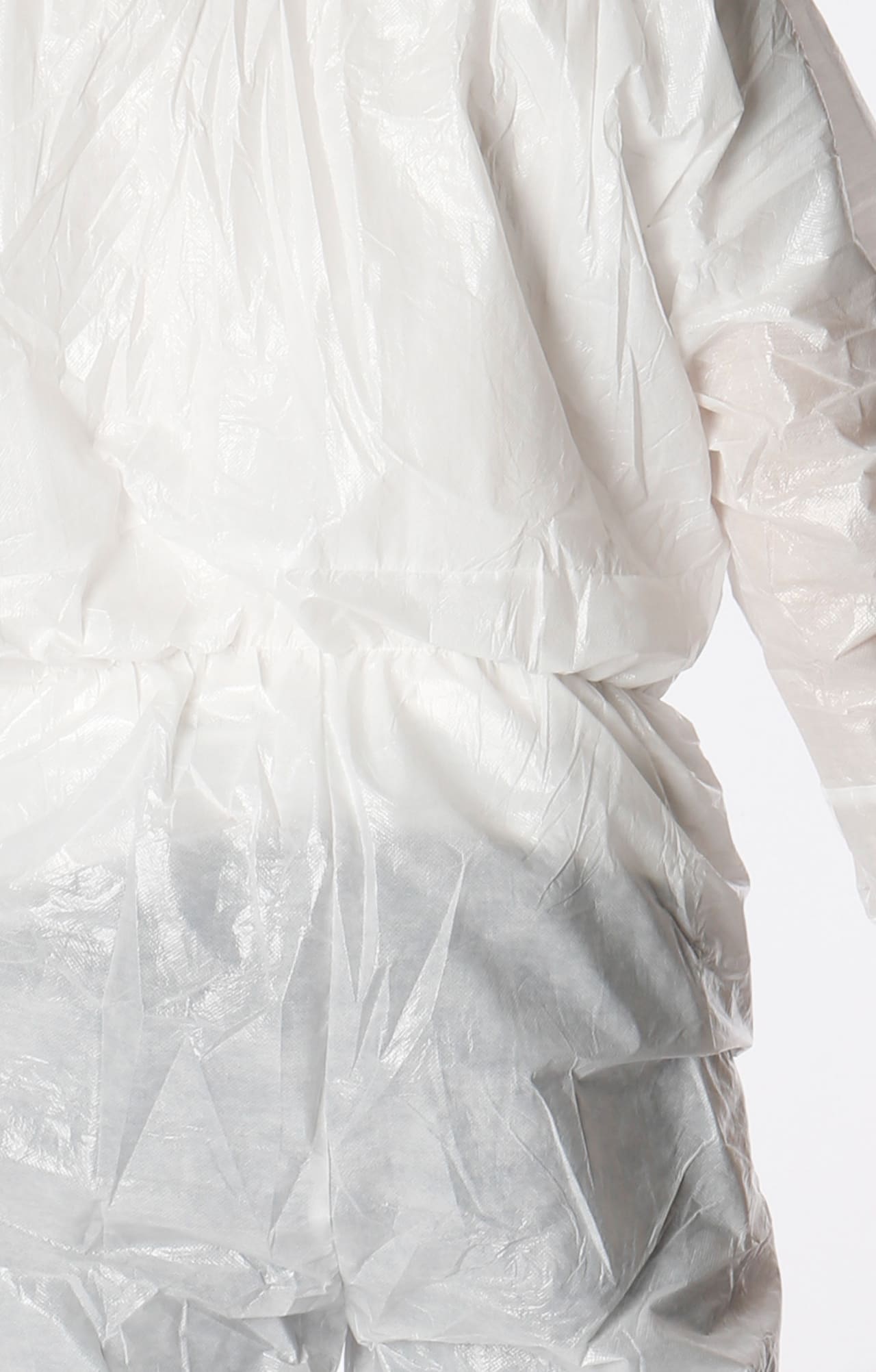 5030159 Комбинезон одноразовый из спанбонда ламинированного белый  Одноразовая одежда размер M(42-46/158-164) Спецодежда  - Вид №4