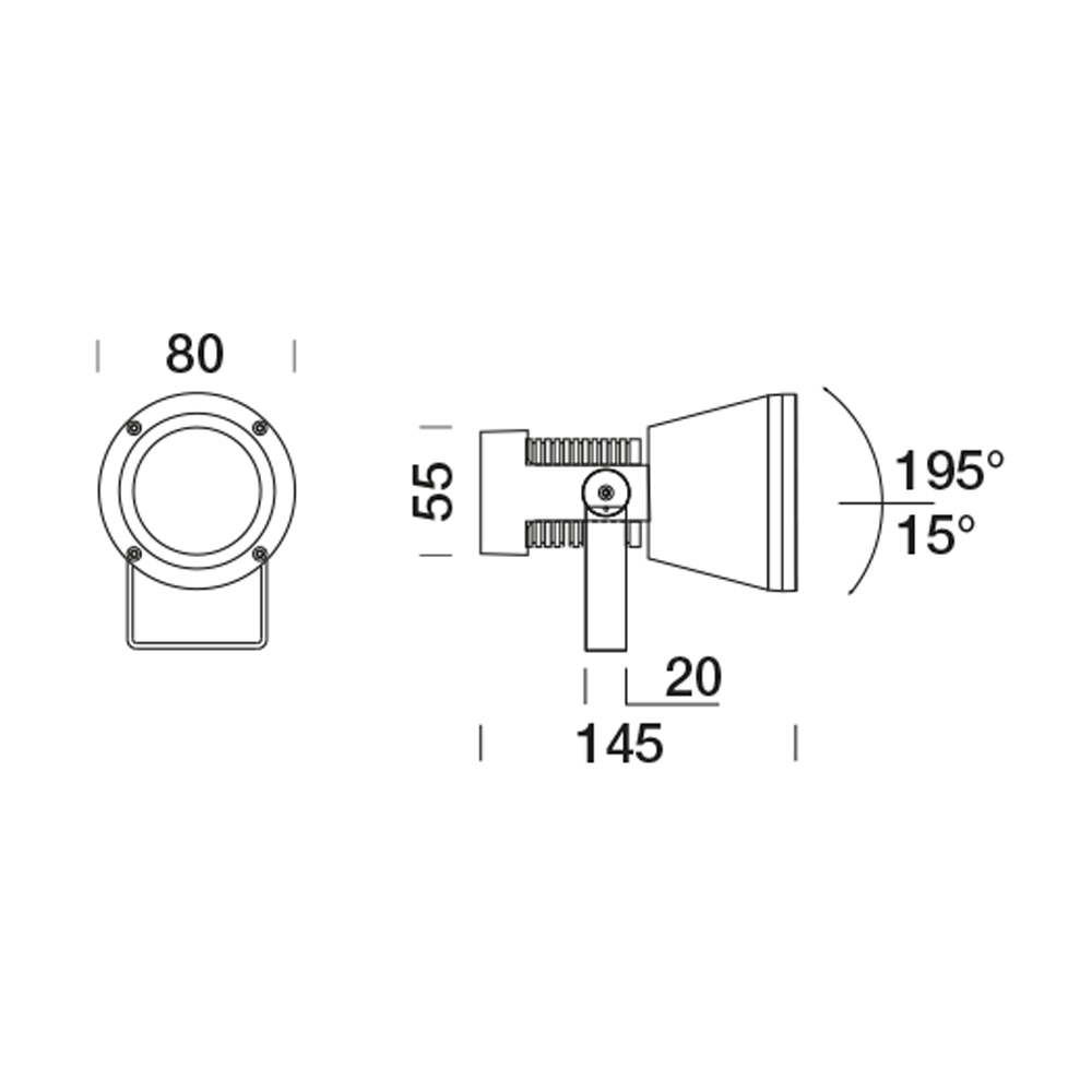 8324101 Проектор Platek MICRO SPRING Proiettore   MICRO SPRING Floodlight - 4 LED RGBW 12°  - Вид №6