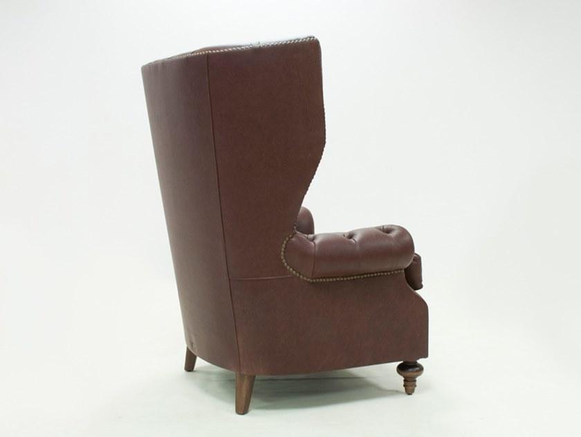 CREARTE COLLECTIONS Стеганое кожаное кресло с подлокотниками Bergere  40  - Вид №2