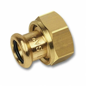 1835922114 SANHA 8359G пресс-фитинг, бронза, разъемн.соед.с плоск.упл. 22x11/4 мм