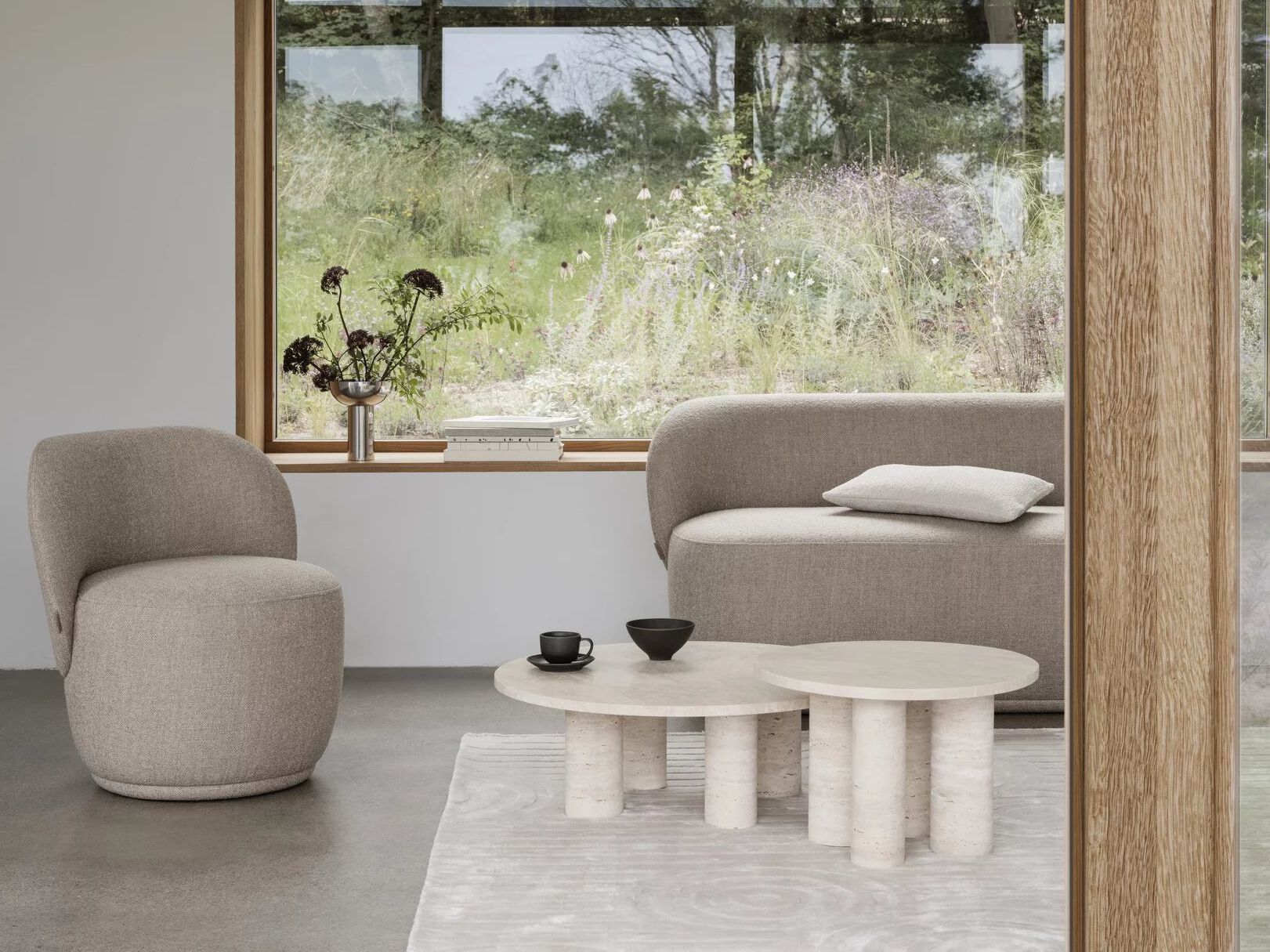 Прямоугольный однотонный коврик из вискозы blomus UZU ARCH-00075434 - Вид №4