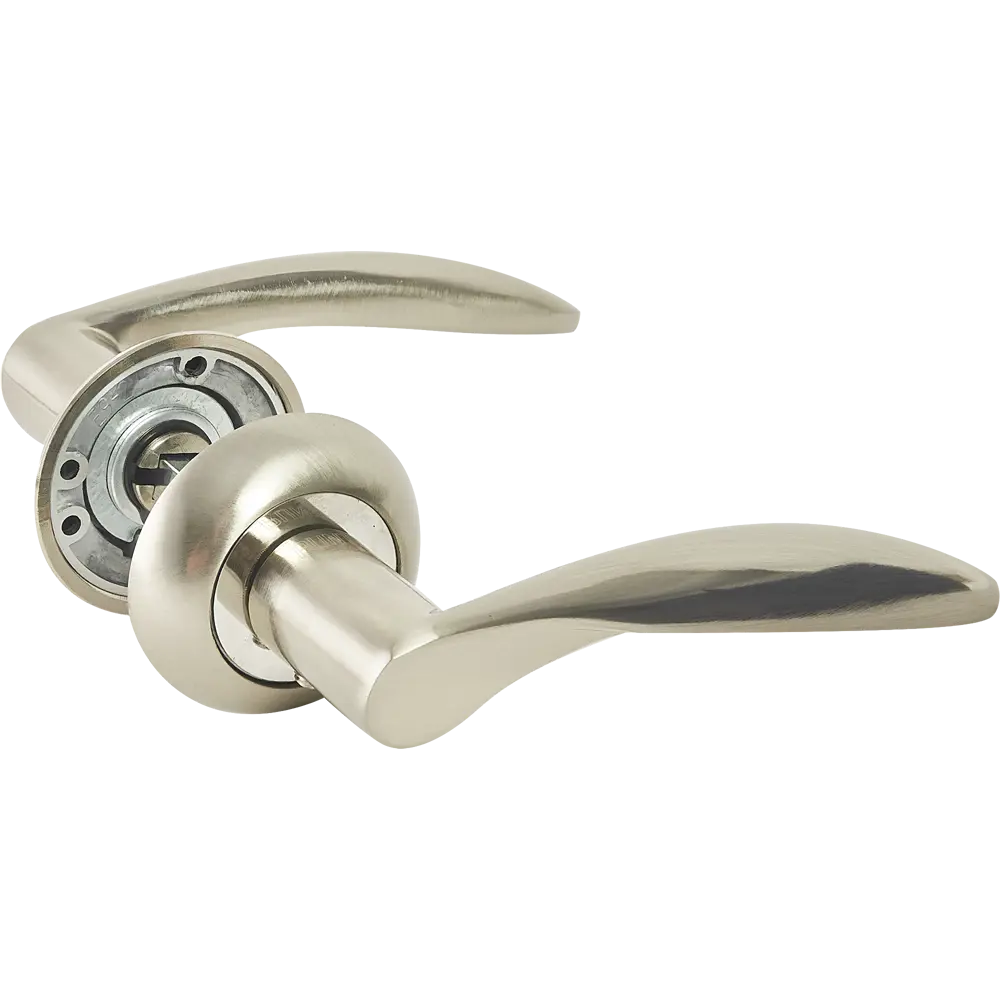 Дверные ручки Punto Viola без запирания цвет матовый никель/хром STLM-2190855