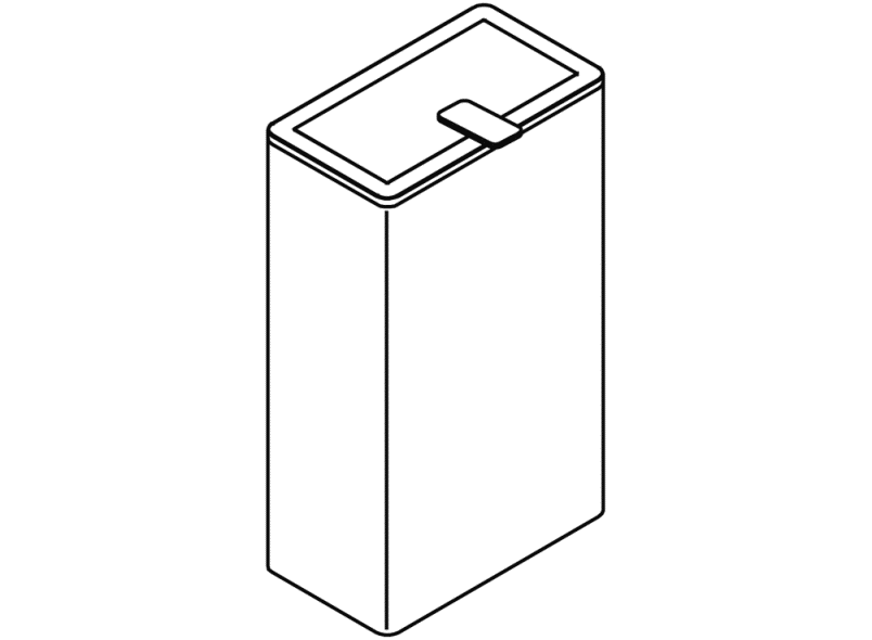 805.05.110 Урна для бумажных отходов с крышкой HEWI Universalprodukte  - Вид №3