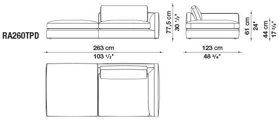 B&B Italia Модульный угловой диван из ткани Richard sun-id-1472345 - Вид №86