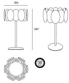 Milan Iluminacion Настольная лампа с фиксированным кронштейном Obolo sun-id-1480345 - Вид №1