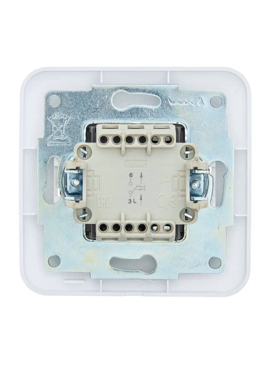 ASTI Кнопка звонка белый LEZARD 7081-0202-103 - Вид №2