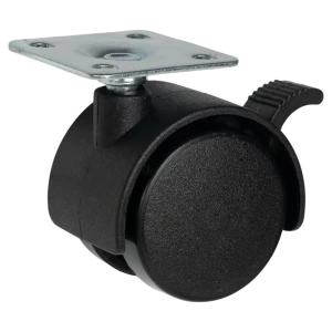 Поворотный мебельный ролик с тормозом 40 мм, нагрузка 15 кг 89415361