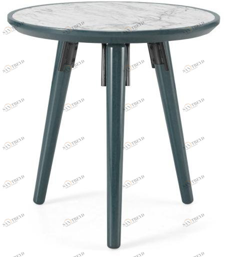 PRADDY Лакированный журнальный столик из каррарского мрамора Hyde Tr018