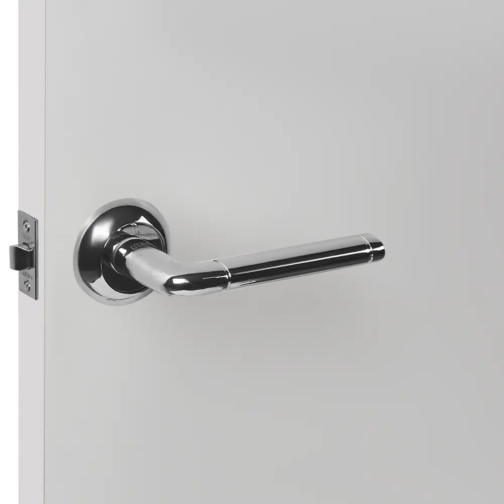 Дверные ручки Punto Rex без запирания комплект цвет хром STLM-2037539 - Вид №4