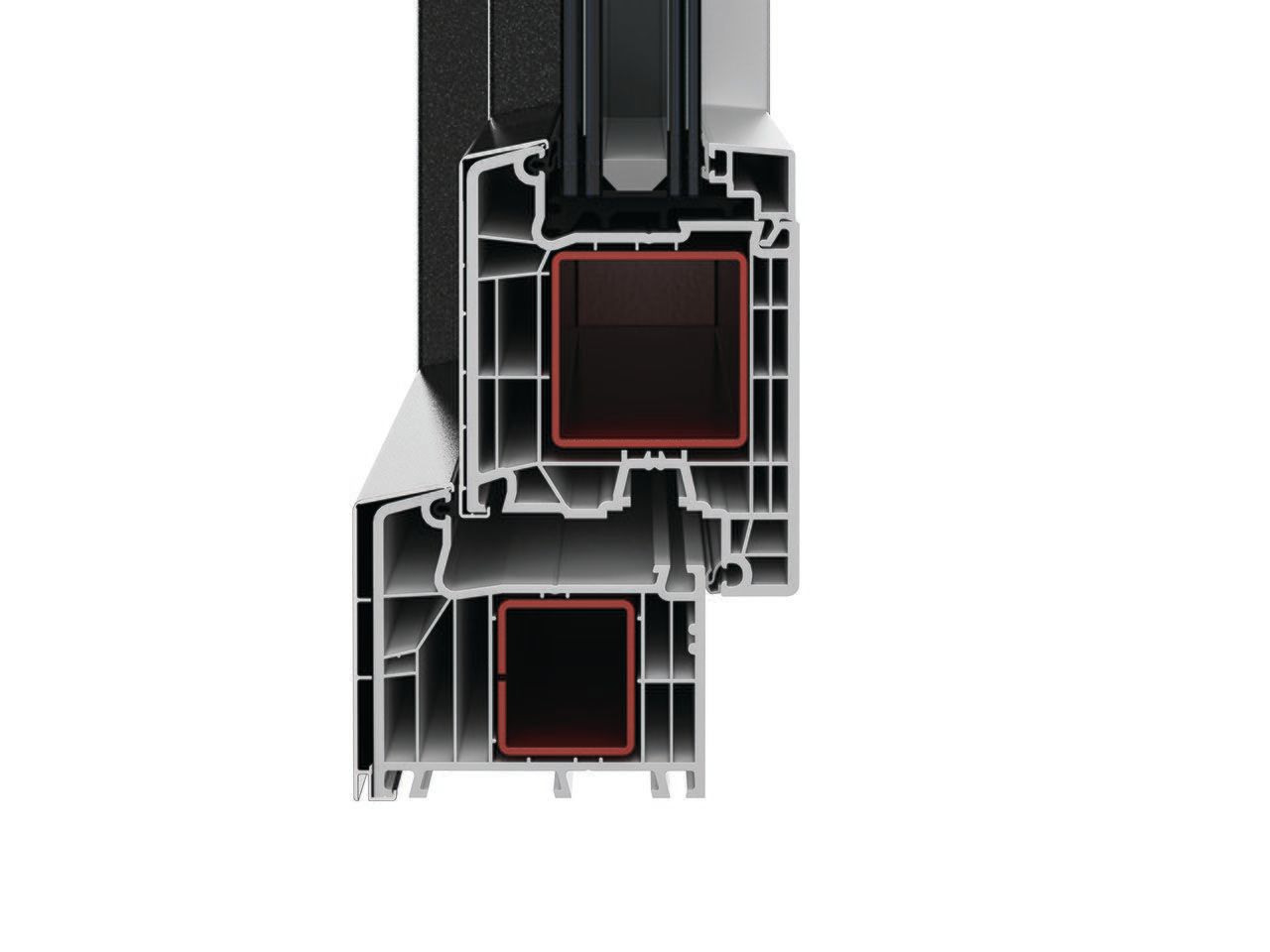 Двери из ПВХ / алюминия DQG - Diquigiovanni DQG 85 SMART PORTONCINI ARCH-00130229 - Вид №2
