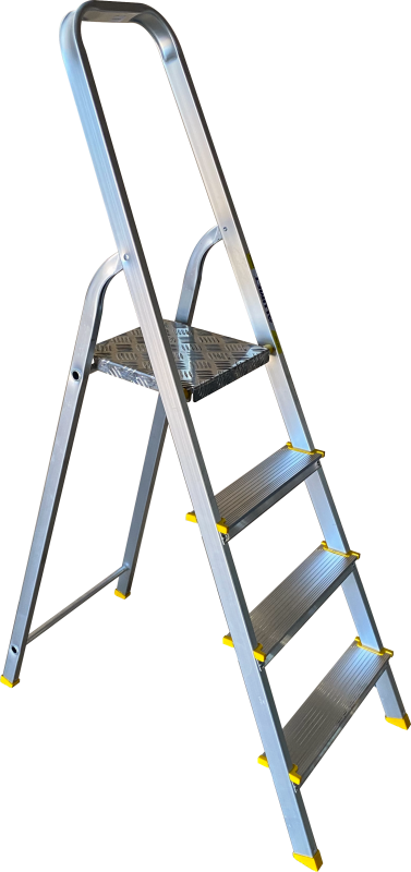 Стремянка алюминиевая анодированная 4 ст.