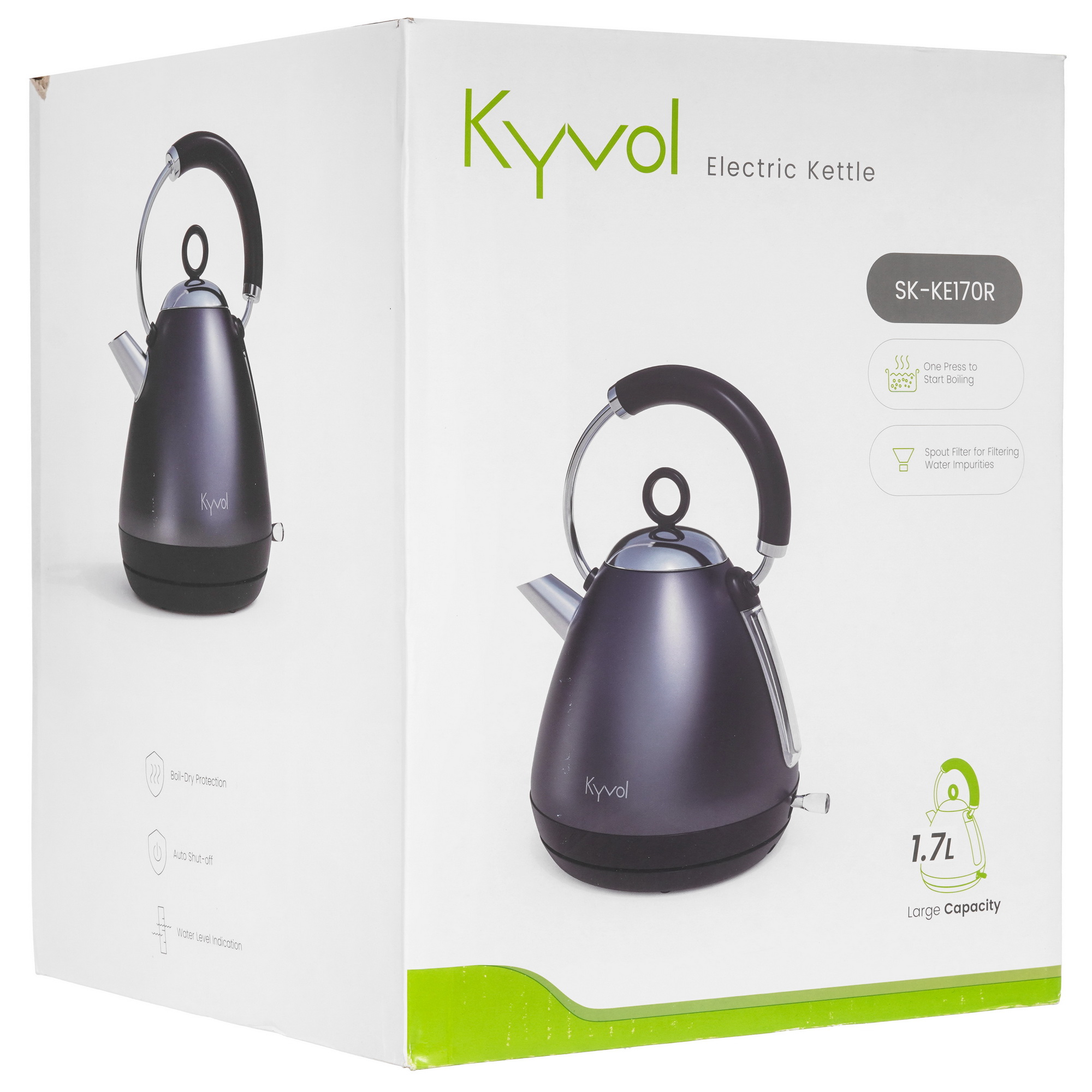 9206846 Электрочайник Kyvol SK-KE170R серый STDN-0115708 - Вид №6