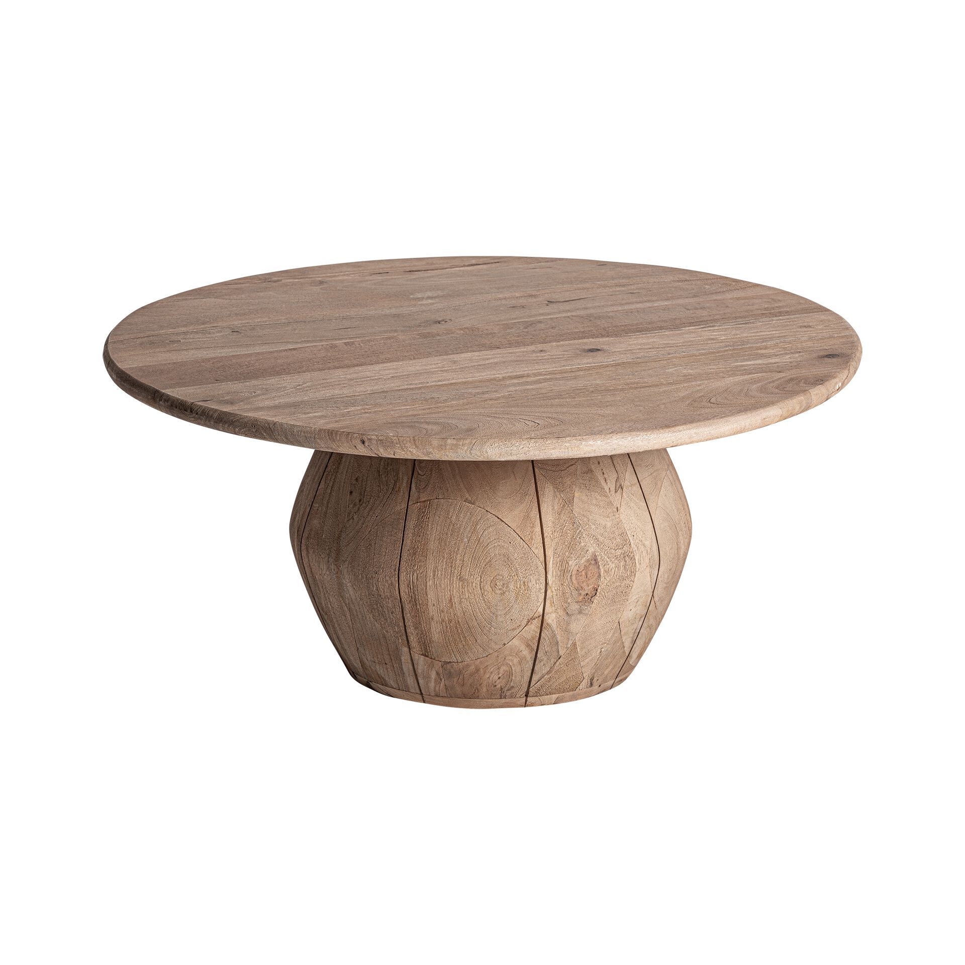 Круглый деревянный журнальный столик Vical Home жаккард ARCH-00111764 - Вид №1