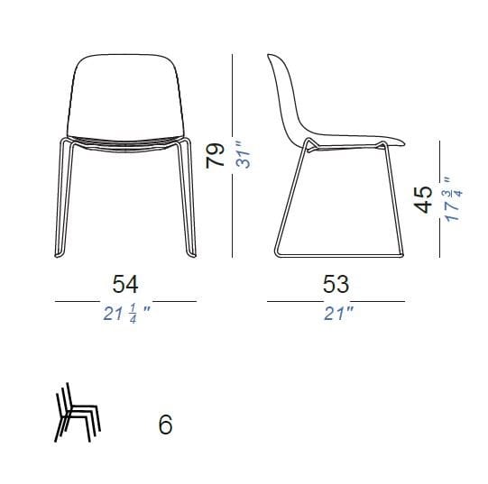 Штабелируемый стул из полипропилена Lapalma SEELA ARCH-00131613 - Вид №25