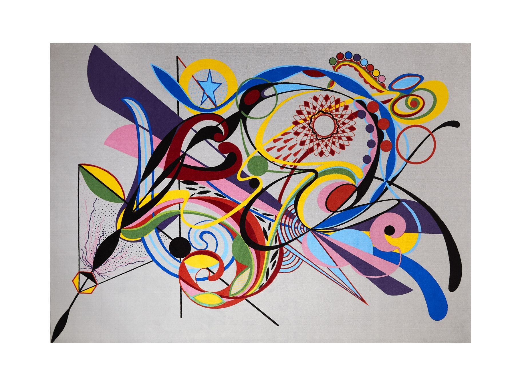 Прямоугольный полиамидный ковер ROCHE BOBOIS Bombom ARCH-00107350 - Вид №1