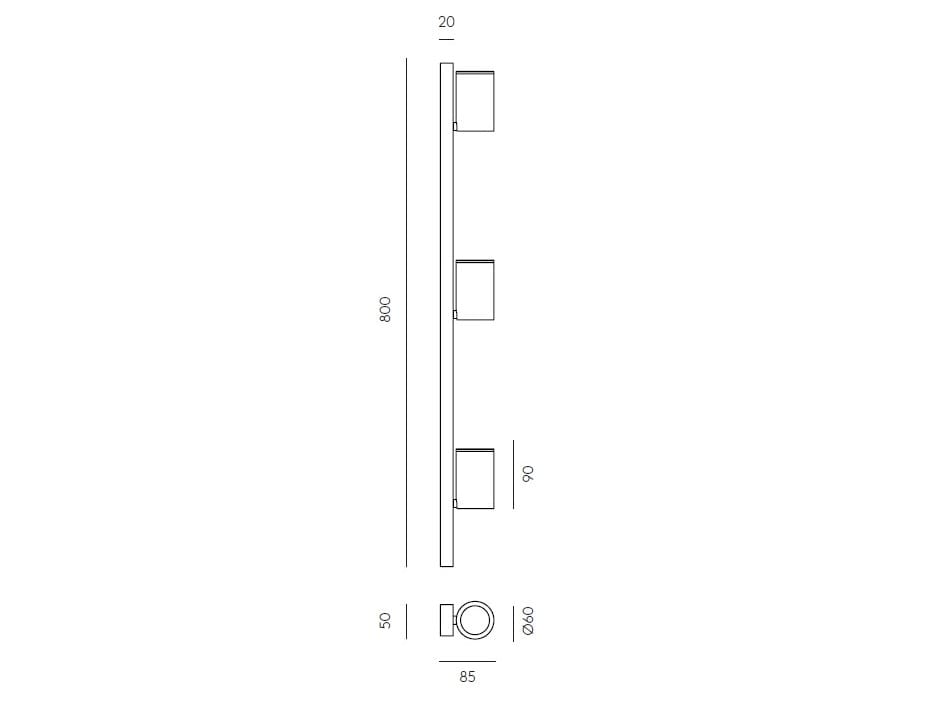 Несколько стальных потолочных светодиодных прожекторов Aromas del Campo полдень ARCH-00040444 - Вид №3