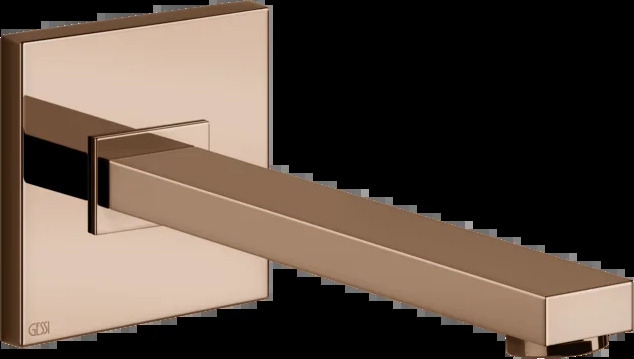 Носик для умывальника 20114 030 Gessi Rettangolo k МЕДЬ PVD