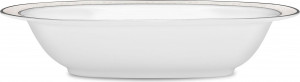 54840 Noritake Салатник овальный Noritake "Монтвейл, платиновый кант" 26см Фарфор костяной