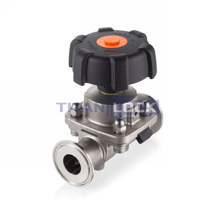 Мембранный клапан нерж.316 типа clamp-clamp, DN32 DIN TL32DVCLSS TITAN LOCK  - Вид №2
