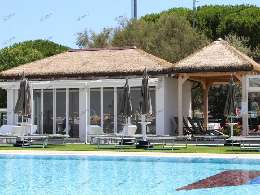 AFRICA STYLE Покрытие крыш из синтетической модульной черепицы Afrithatch Tm_kit