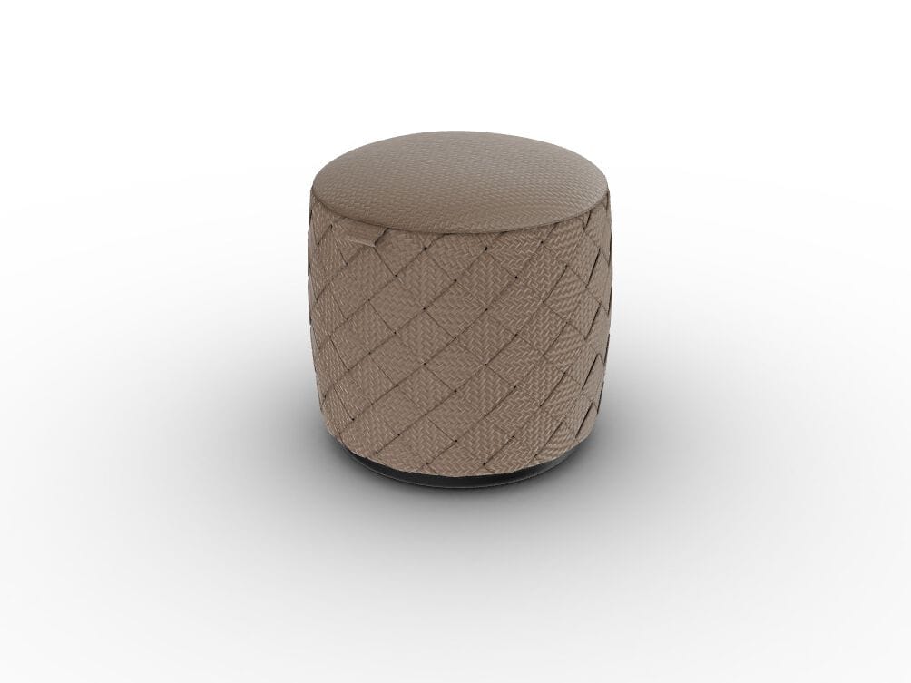 Круглый кожаный пуф Poltrona Frau коллекция-мебель и аксессуары ARCH-00127312