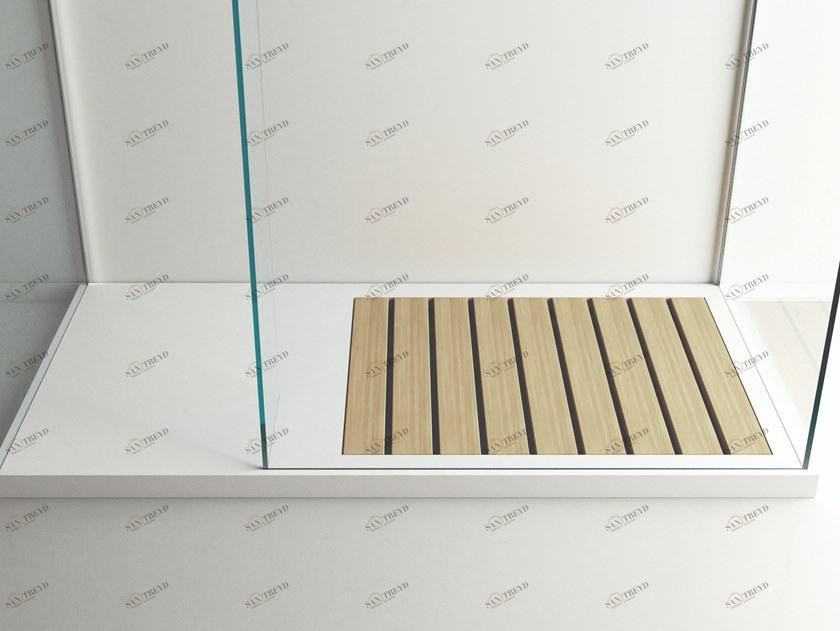 MOMA Design Решетчатый прямоугольный поддон с твердой поверхностью  Osw 