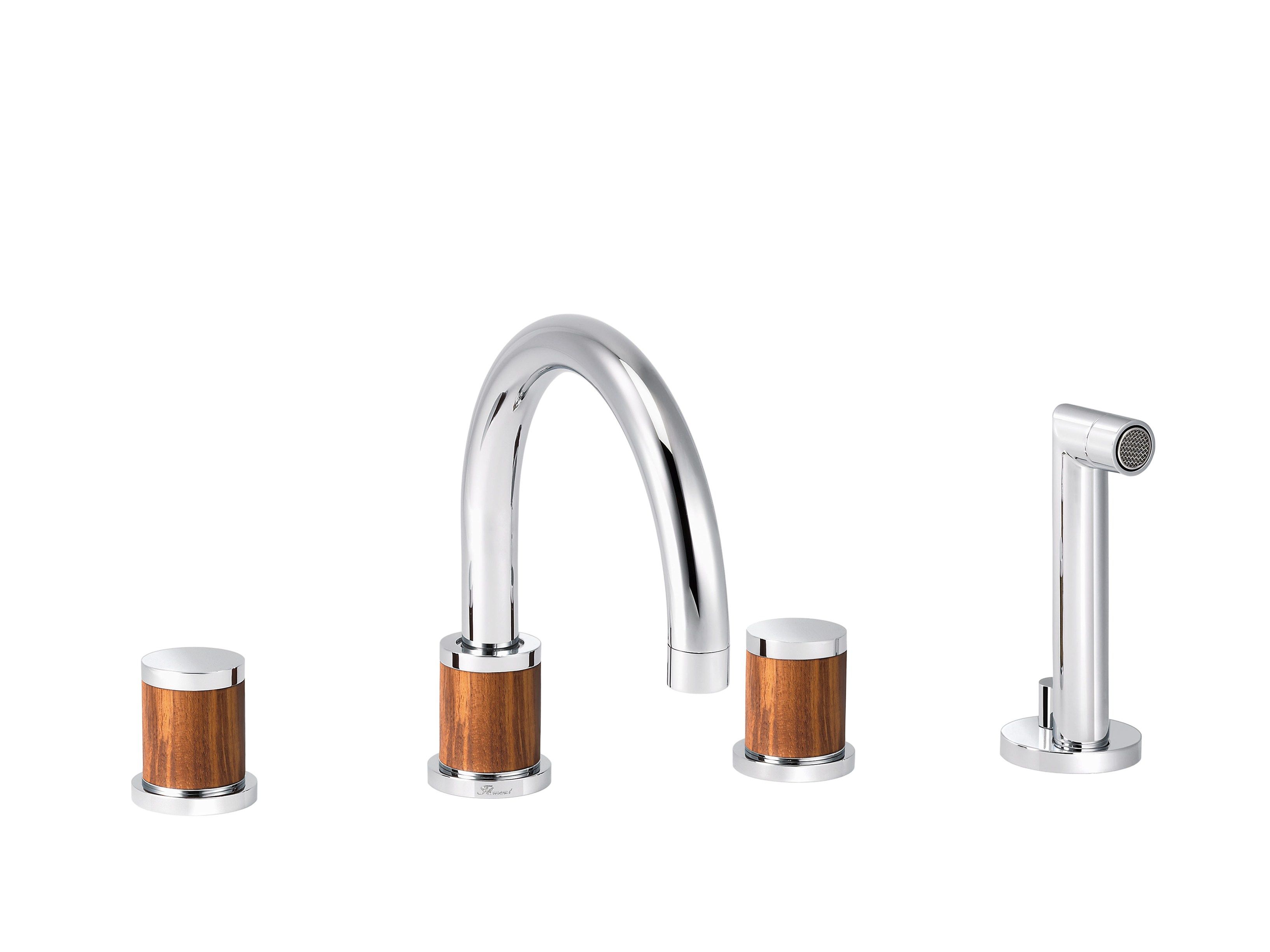 Набор для ванны с 4 отверстиями и ручным душем rvb FLAMANT DOCKS ARCH-00037839 - Вид №4