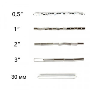 351-22001 Бисер Чехия BUGLES 30 мм 50 г