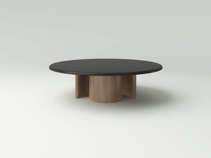 Дубовый журнальный столик с каменной столешницей NITZAN HOME NAYA ARCH-00086714