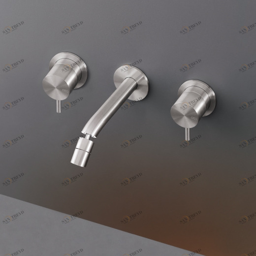 Настенный двойную ручку смеситель с регулируемым носиком L. Максимум. 165 мм  MIL39 CEADESIGN 