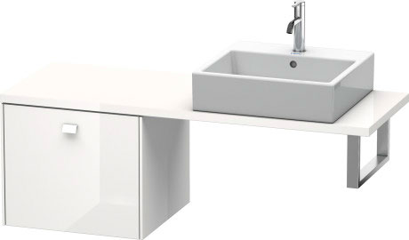 BR512200707 Brioso Шкафчик для компактной консоли Бетонно-серый матовый декор Duravit - Вид №2