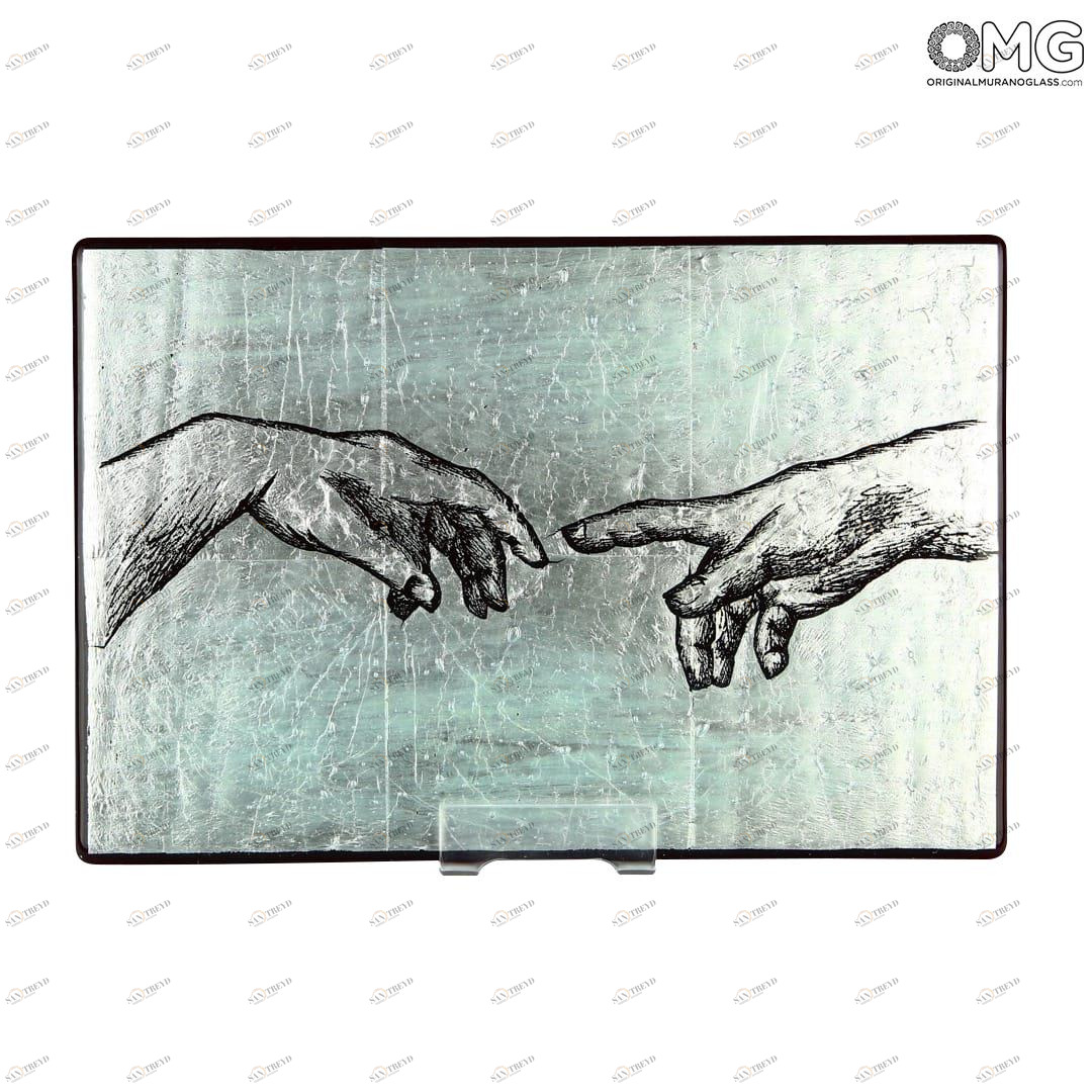 2837 ORIGINALMURANOGLASS Стеклянная картина Микеланджело - Original Murano Glass OMG 30 см 