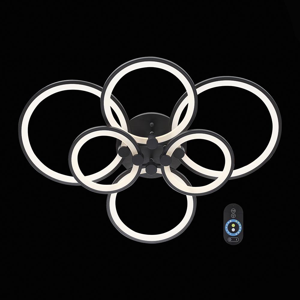 Потолочная светодиодная люстра ST Luce Twiddle Dimmer SL867.402.06 ST LUCE ДИЗАЙНЕРСКИЕ, TWIDDLE DIMMER BLACK 137053 Черный  - Вид №2