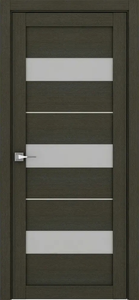 91242106 Дверь межкомнатная Uberture Eco-light 2126 остеклённая 200x90см пленка ПВХ цвет шоко велюр без замка и петель STLM-0896422