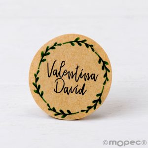 X443 PERS. 60 Индивидуальные крафт-стикеры 'филиалы короны' Dekoraniaevents Bodas