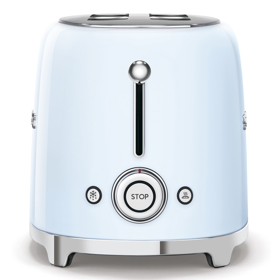 Тостер Smeg на 2 ломтика, голубой TSF01PBEU - Вид №7