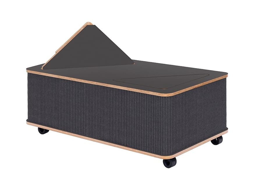 Низкий журнальный столик из войлока с колесами Askia THE CATCHER ARCH-00043317 - Вид №2