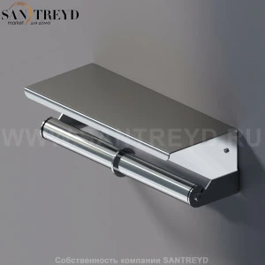 Agape MACH 2 Двойной держатель для туалетной бумаги хромированный AMC20940A