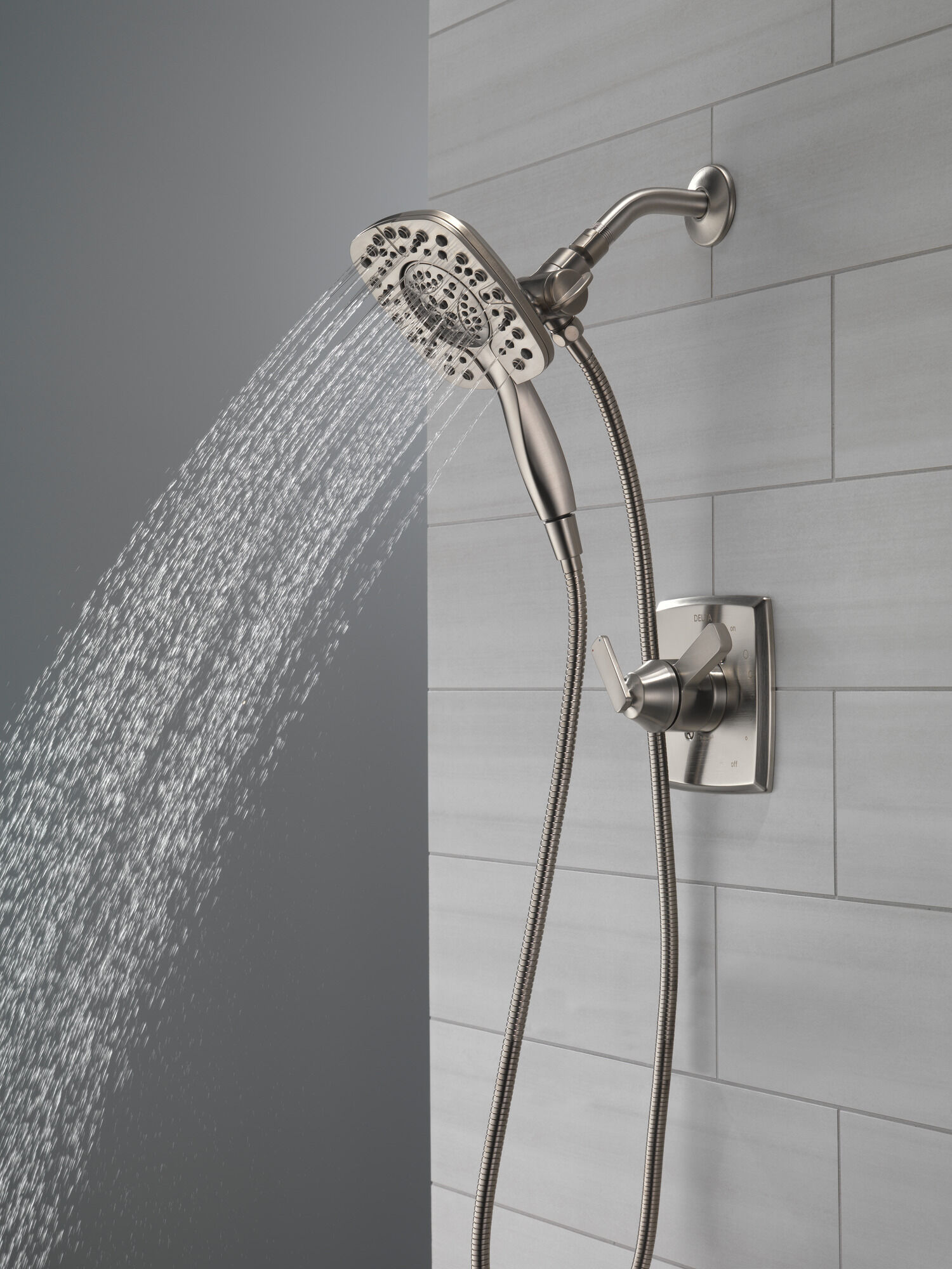 58498-SS In2ition HSSH 1,75 галлона в минуту, 4 настройки Delta Faucet Universal Showering Нержавеющая сталь  - Вид №13
