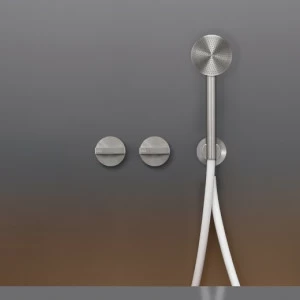 Настенные 2 прогрессивных смесители, установленные для ванной / душа с круглого ручной душ диаметр 65 мм  BAR39Y CEADESIGN