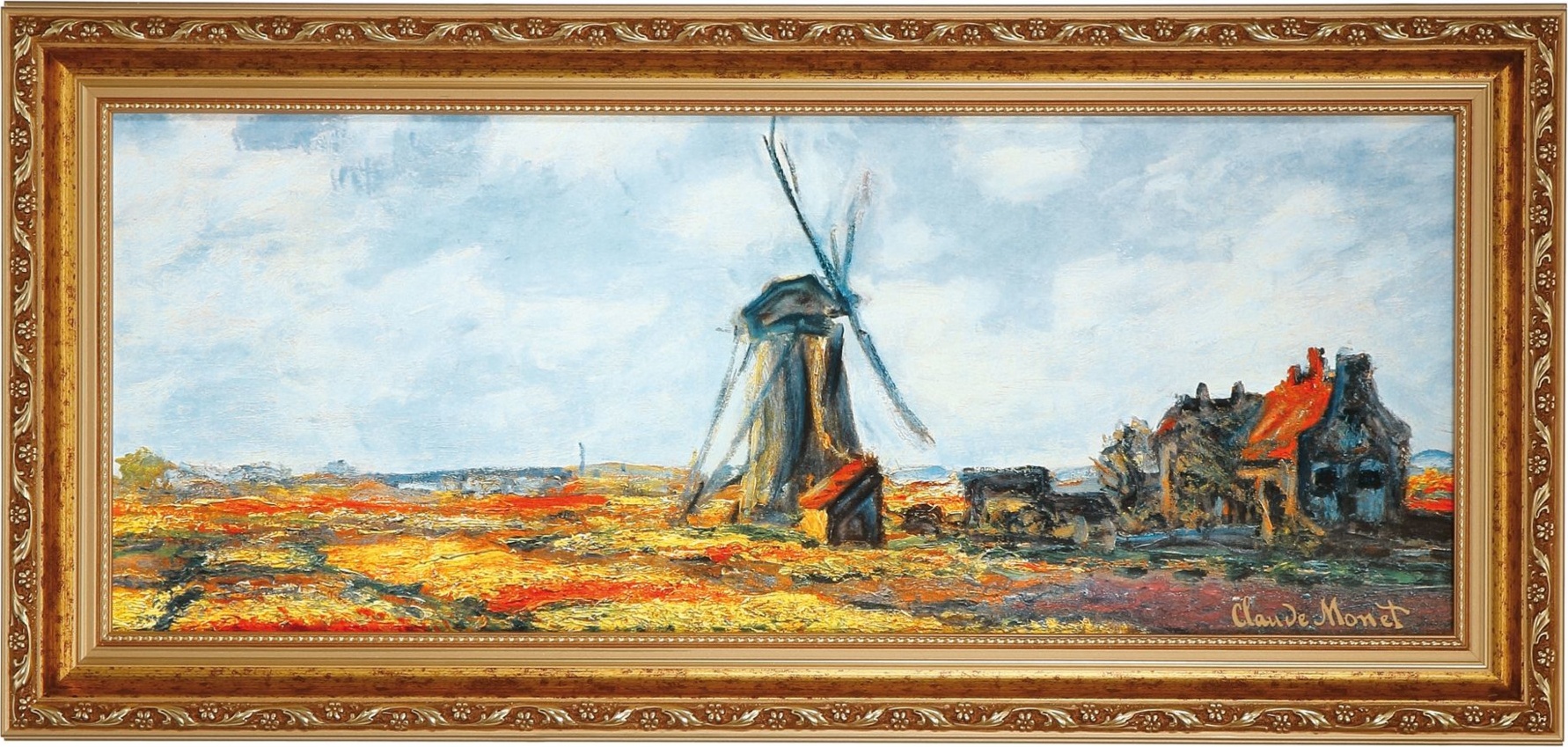 10638403 Goebel Каpтина ."Поле тюльпанов" 27*57 MO Фарфор 