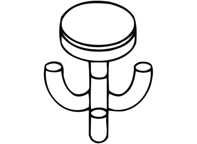 477.90B051 тройной крючок HEWI Edition matt | Polyamid  - Вид №3