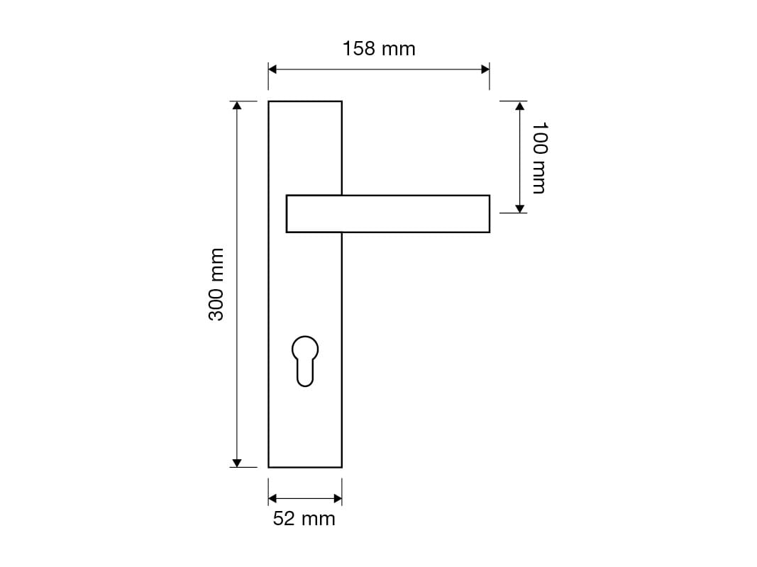Латунная ручка на пластине LINEA CALI' ARCH-00059316 - Вид №4