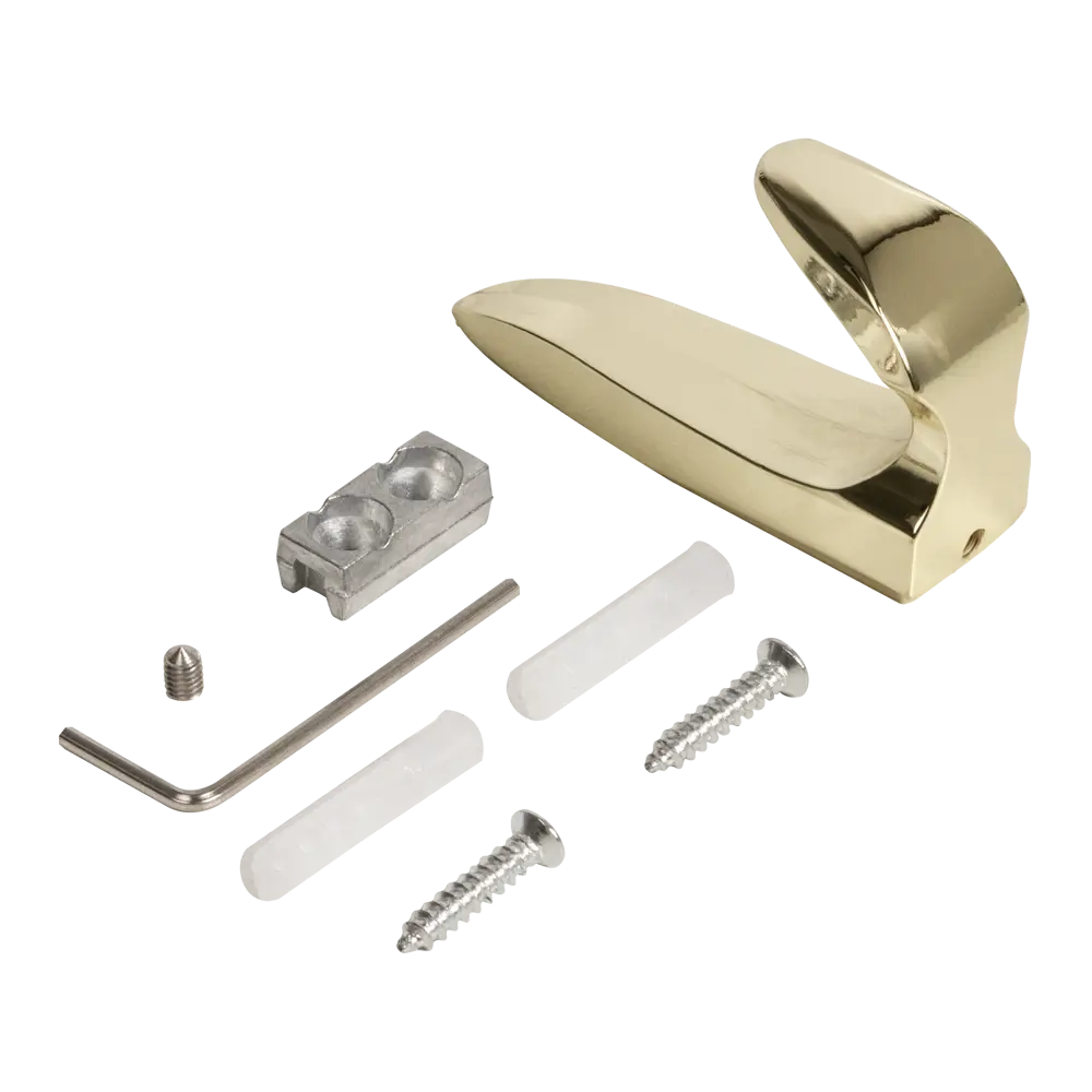 Крючок мебельный Ajax MB-LM/K-002 цвет золотой STLM-2176717 - Вид №2