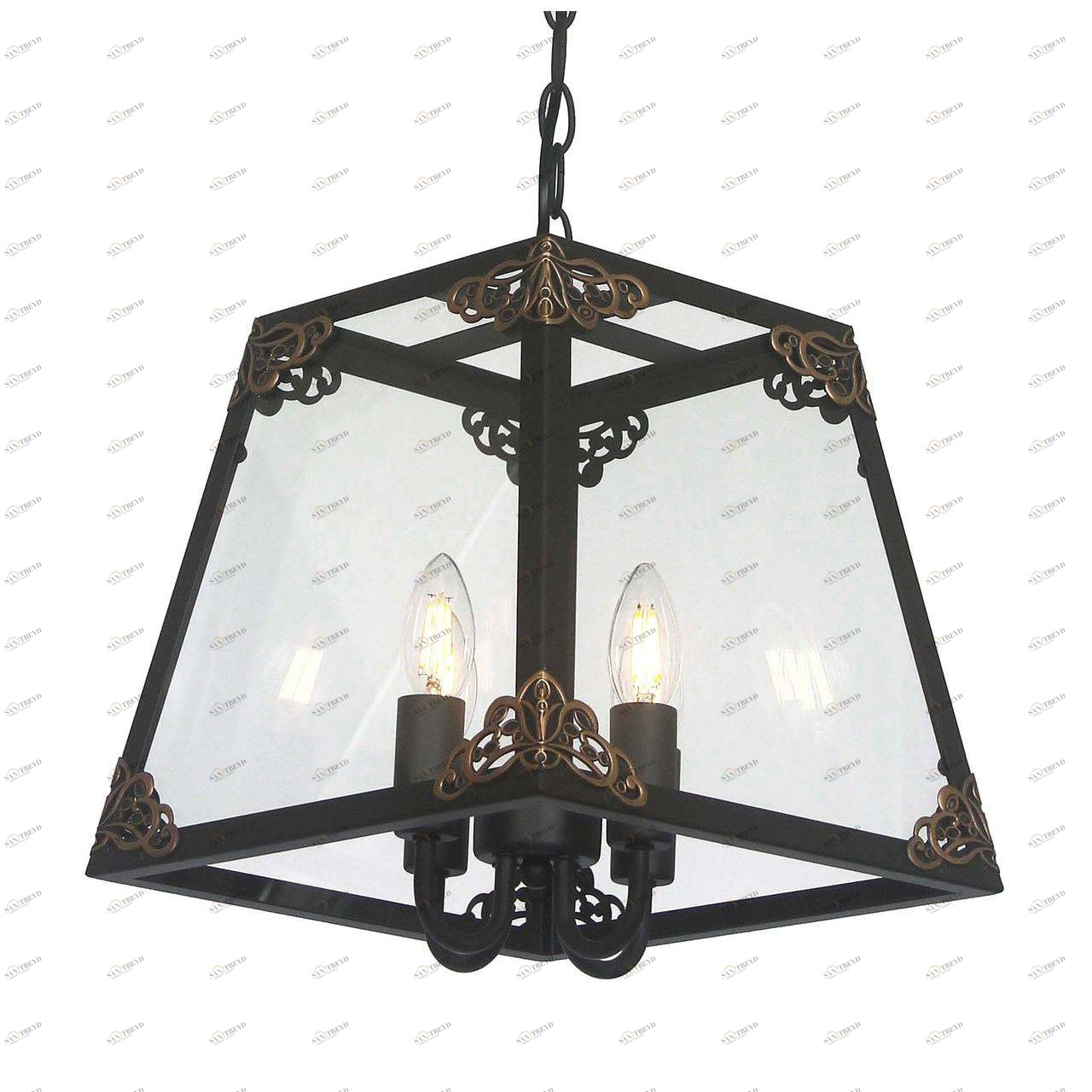 Подвесная люстра Favourite Gloke 1802-4P FAVOURITE GLOKE 057121 Черный 