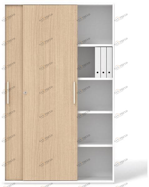 Bralco Высокий офисный шкаф с раздвижными дверцами sun-id-1438795