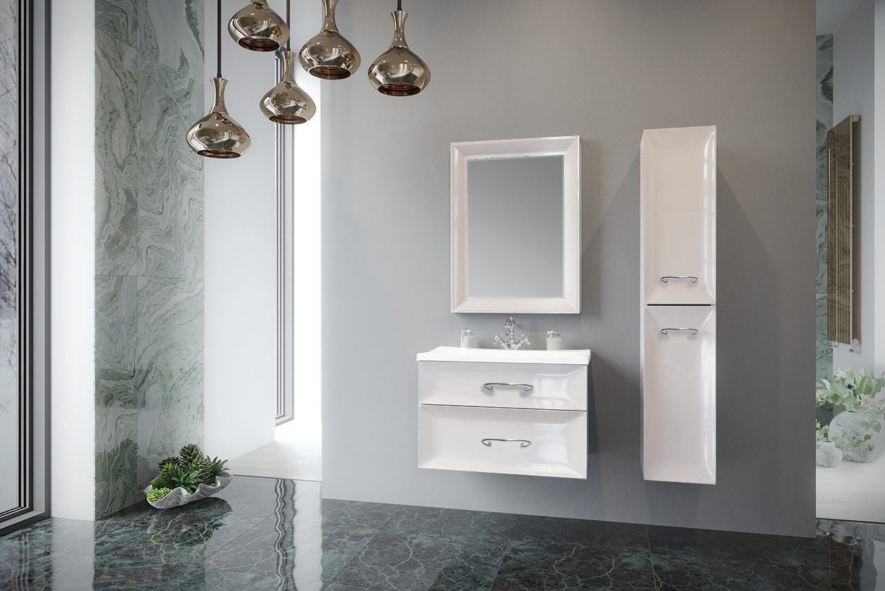 У72508 Зеркало Delice 65*85 White 1 Marka Art